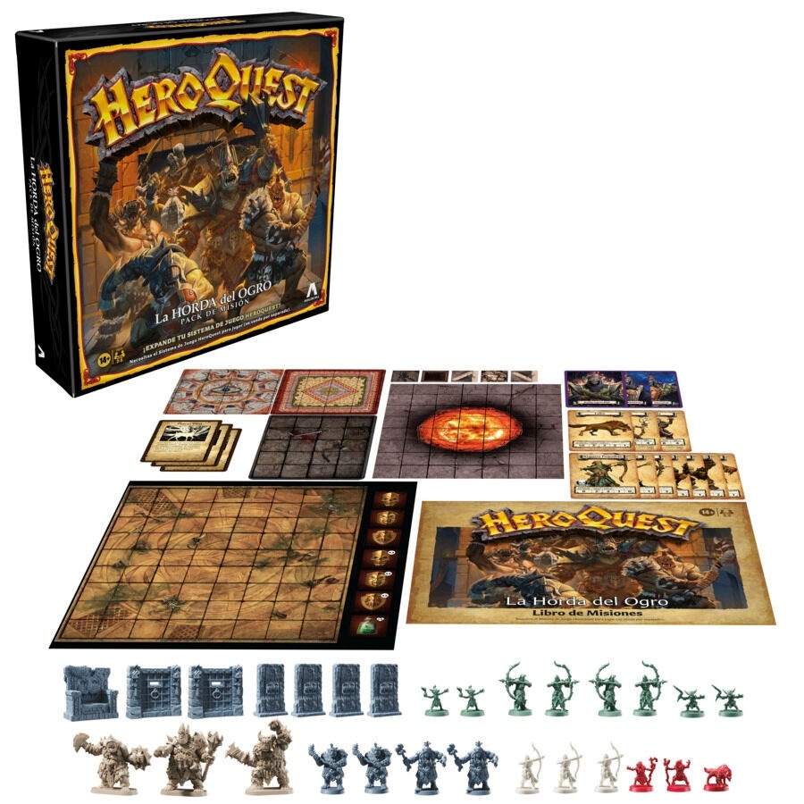 Heroquest Ogre Horde-udvidelsesbrætspil for 2-5 spillere