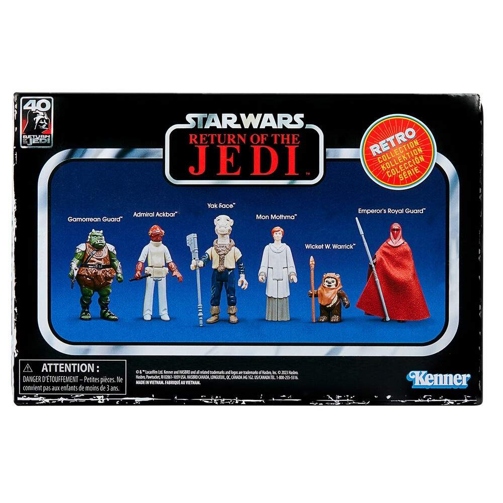 Star Wars Return of the Jedi Retro Collection 6-Pack figurer 9,5 cm