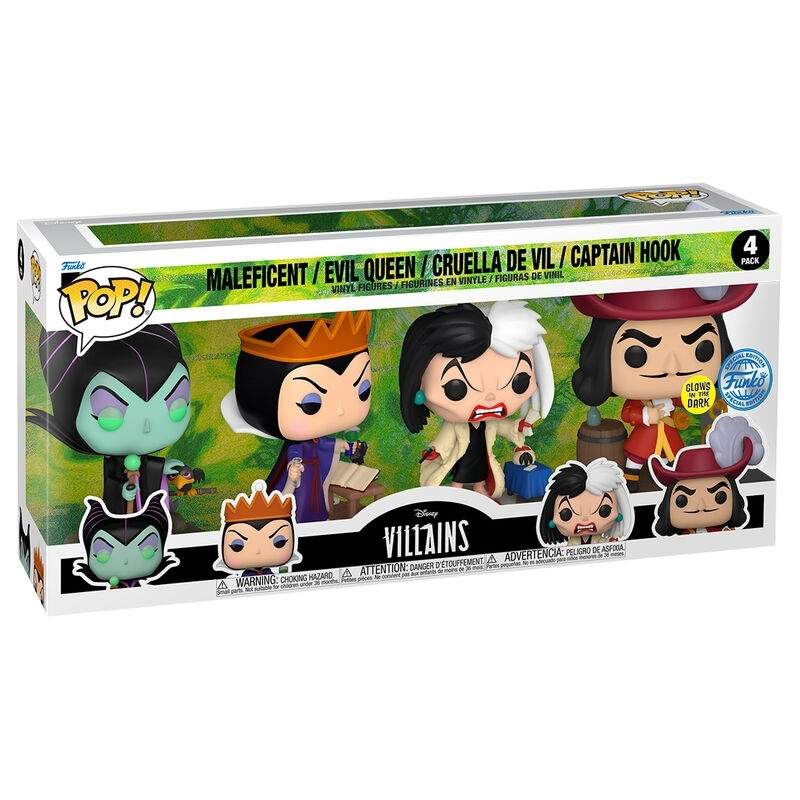Disney Villains POP-pakke - 4 samleobjekter