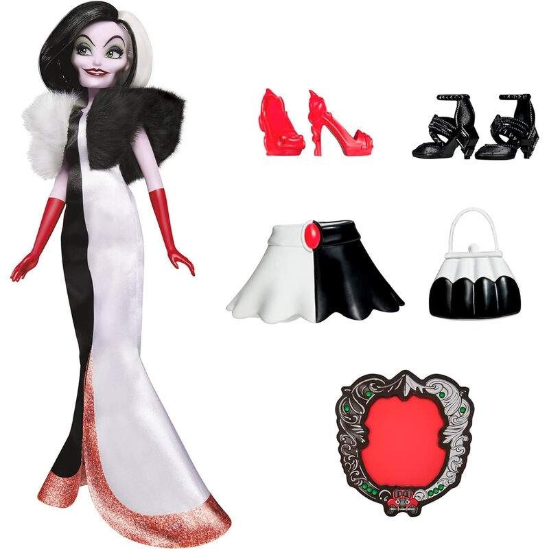 Cruella de Vil dukke, 28 cm, samlerfigur