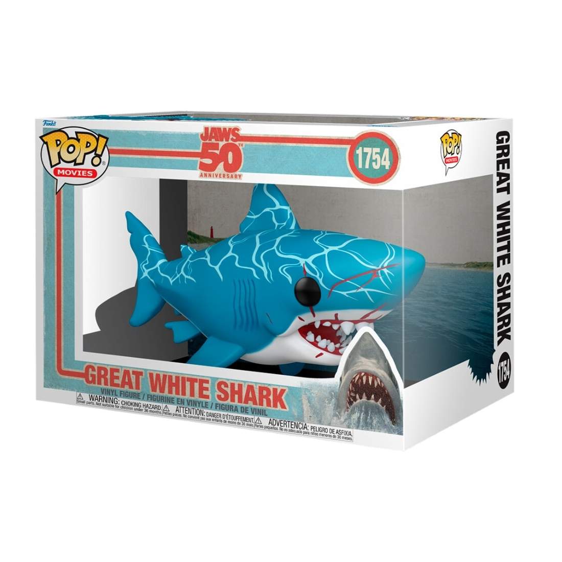 Great White Shark POP-figur, samlarleksak, 4-tums storlek | Hem & Hobby | Pryloteket