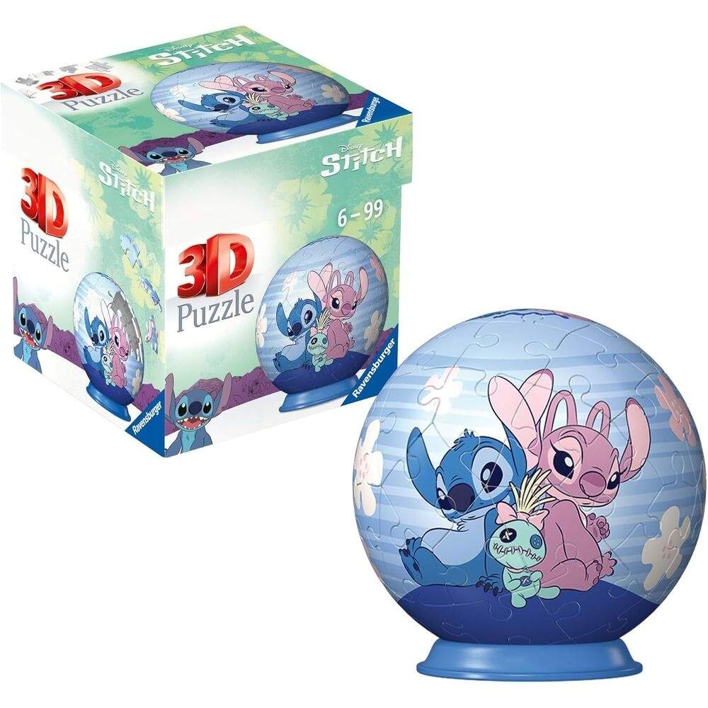 Stitch & Angel 3D-pussel, 54 bitar, kul för alla åldrar | Hem & Hobby | Pryloteket