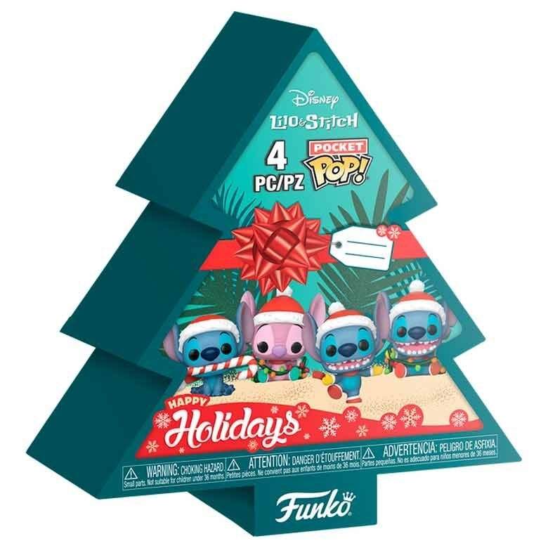 Disney Stitch Holiday Tree Pocket POP 4-figurspaket | Hem & Hobby | Pryloteket