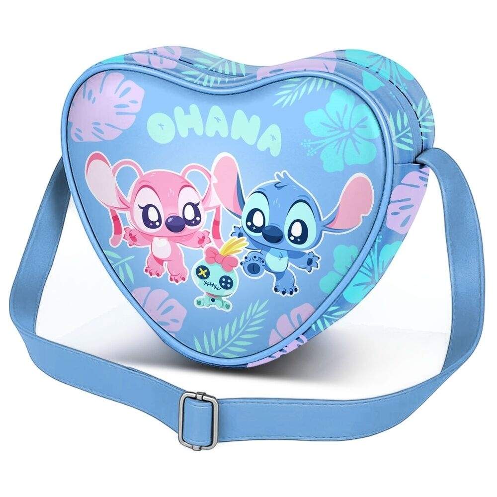 Stitch-reppu, jossa säädettävät olkaimet ja vetoketju