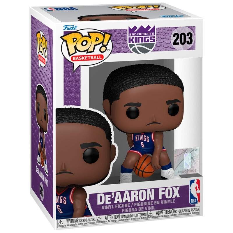 NBA Sacramento Kings De'Aaron Fox Pop Figur Samlerobjekt