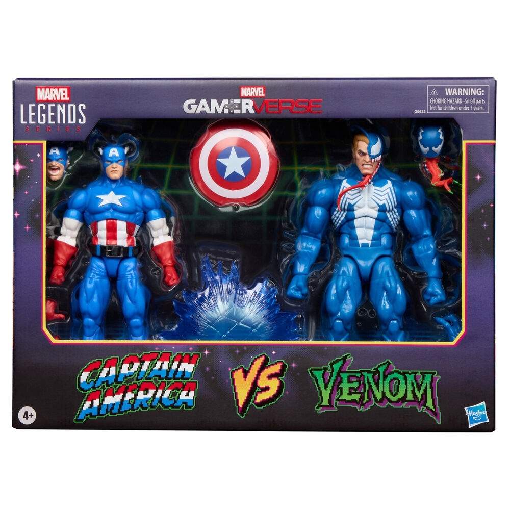Marvel Legends Gameverse Captain America & Venom 15 cm figuuripakkaus