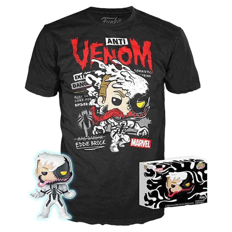 Anti-Venom T-shirt, Marvel grafisk skjorte, mænds størrelsesmuligheder