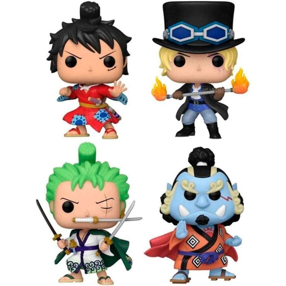 One Piece Eksklusiv POP-pakke med 4 samleobjekter