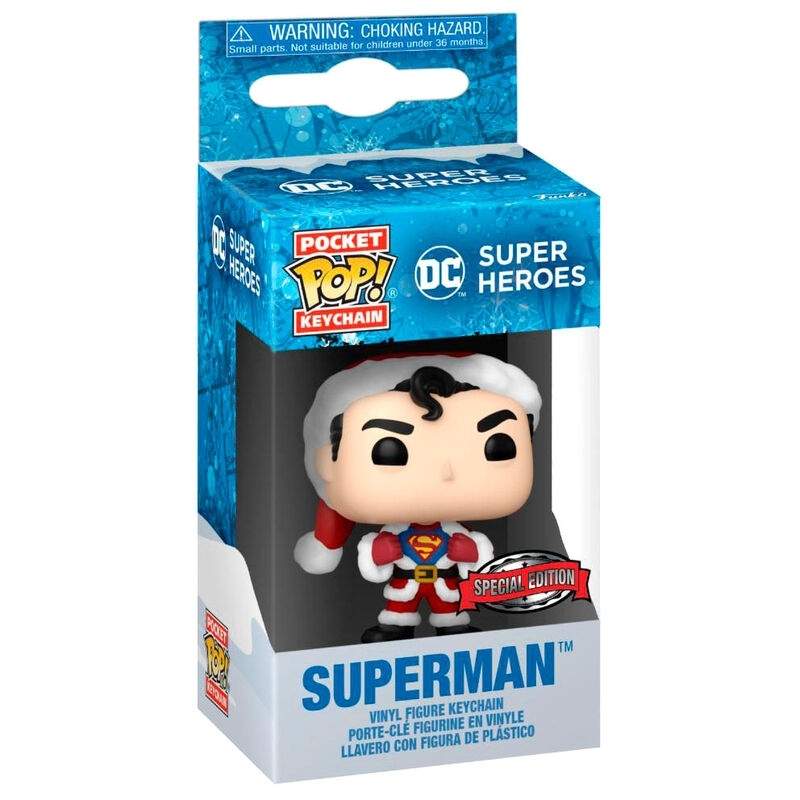 Superman Holiday Pocket POP-nyckelring - DC Comics Collectible | Hem & Hobby | Pryloteket