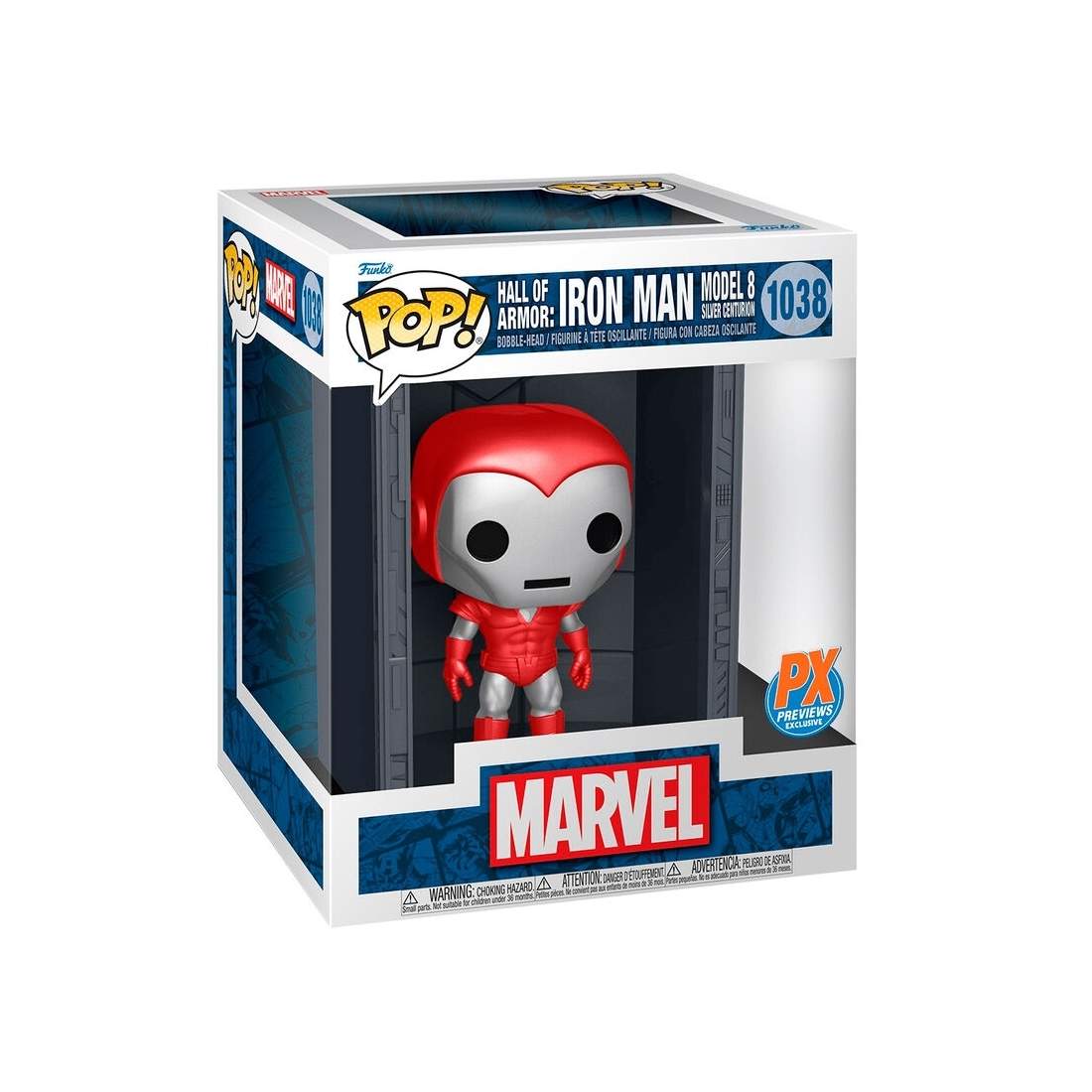 Iron Man Model 8 Figur, Deluxe Hall of Armor Display | Hem & Hobby | Pryloteket
