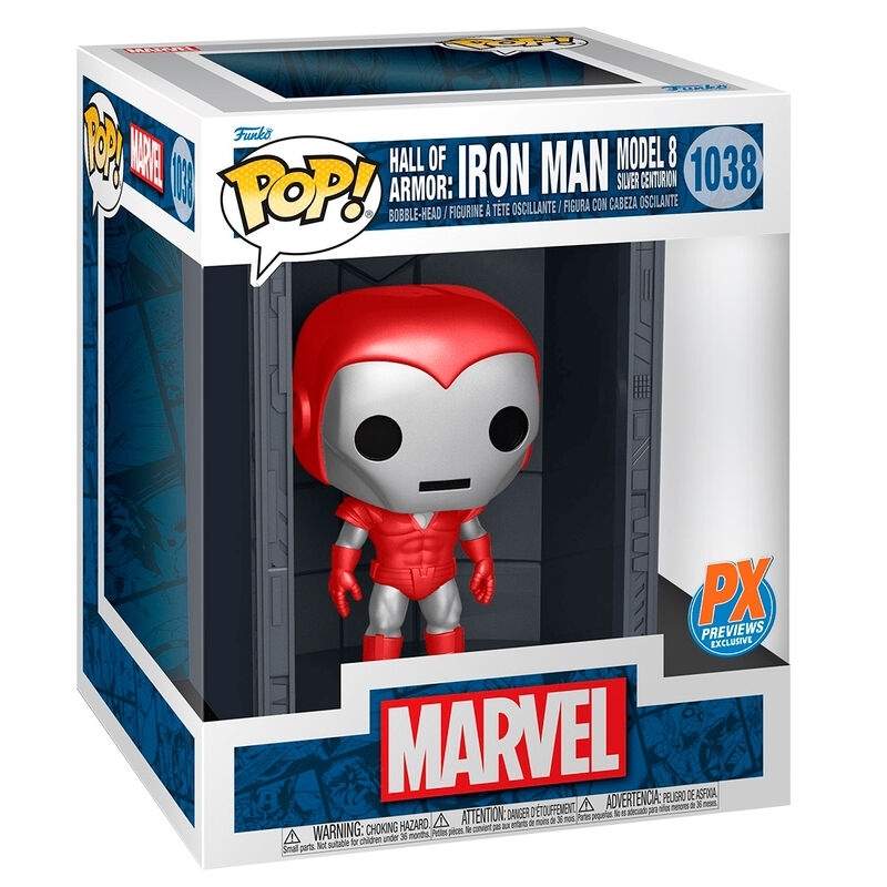Iron Man Model 8 figur, Deluxe Hall of Armor Display