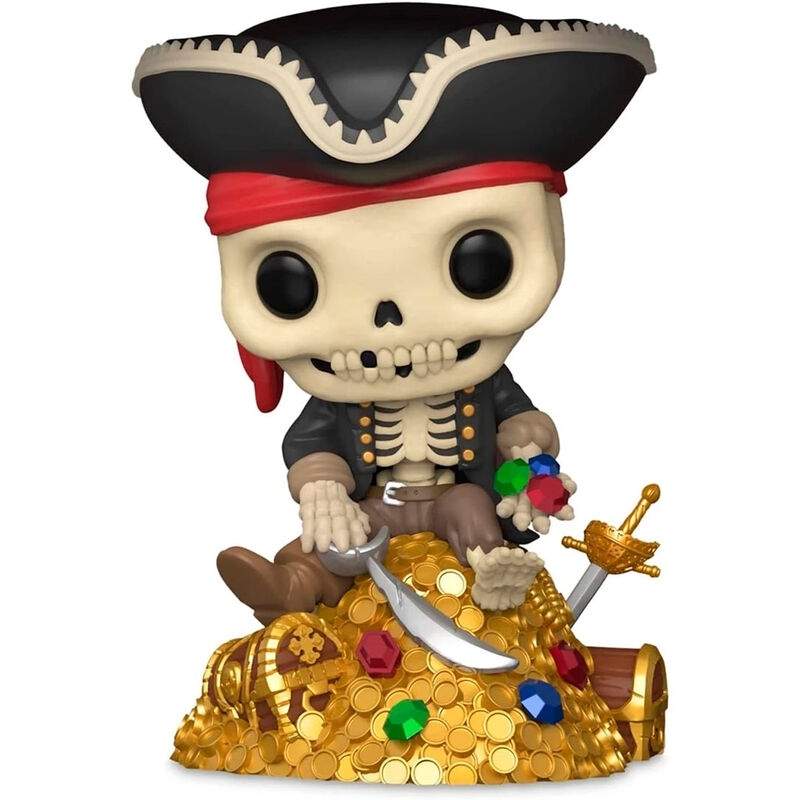 Pirate Skeleton Treasure Figur, eksklusivt samleobjekt