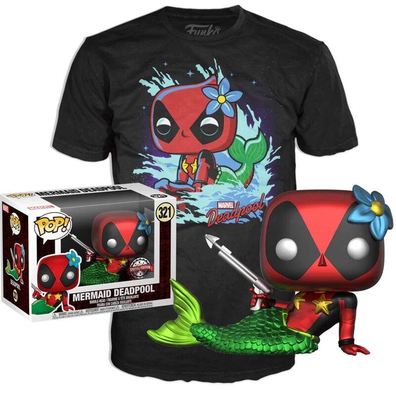 Deadpool sjöjungfru popfigur – exklusiv samlarleksak | Hem & Hobby | Pryloteket