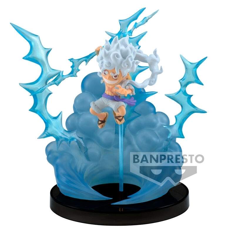 One Piece Monkey D Luffy Gear 5 figur, 13 cm samleobjekt
