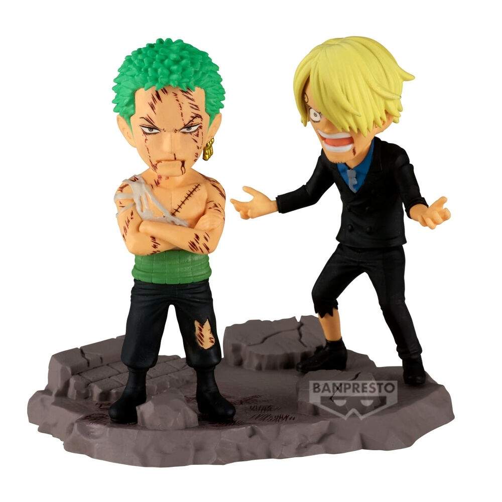 One Piece Roronoa Zoro og Sanji actionfigurer, 8 cm høje