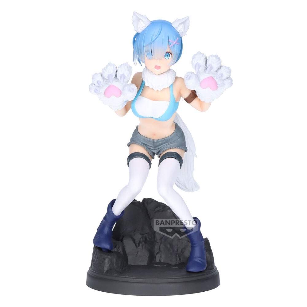 Re: Zero Rem Motion Figur 22 cm - Animelegetøj til samlerobjekt