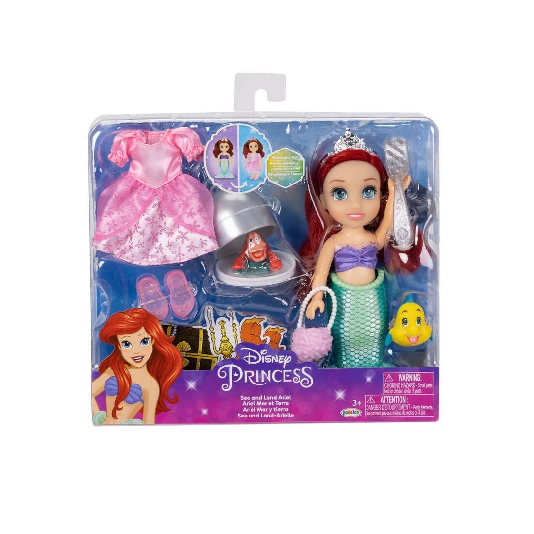 Ariel Doll 15cm - Den lilla sjöjungfruns land- och havsfigur | Hem & Hobby | Pryloteket