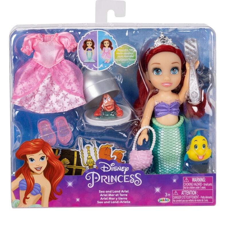 Ariel Doll 15cm - Den Lille Havfrue Land- og Havfigur