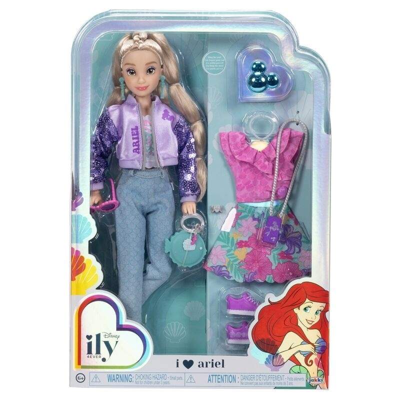 Den lille havfrue Ariel modedukke, 28 cm størrelse