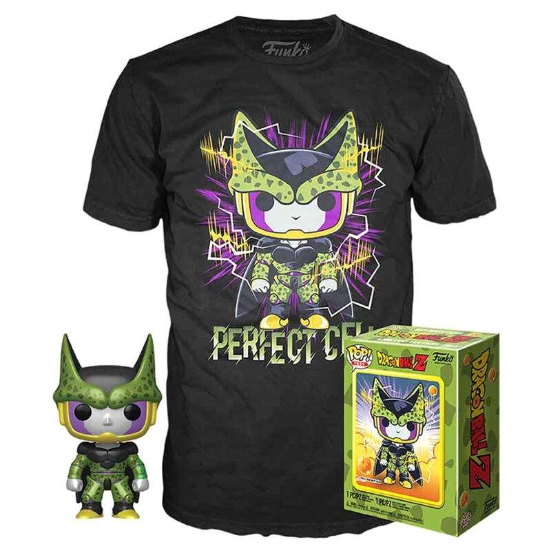 Popfigur & t-shirtsæt, Dragon Ball Z, perfekt celledesign