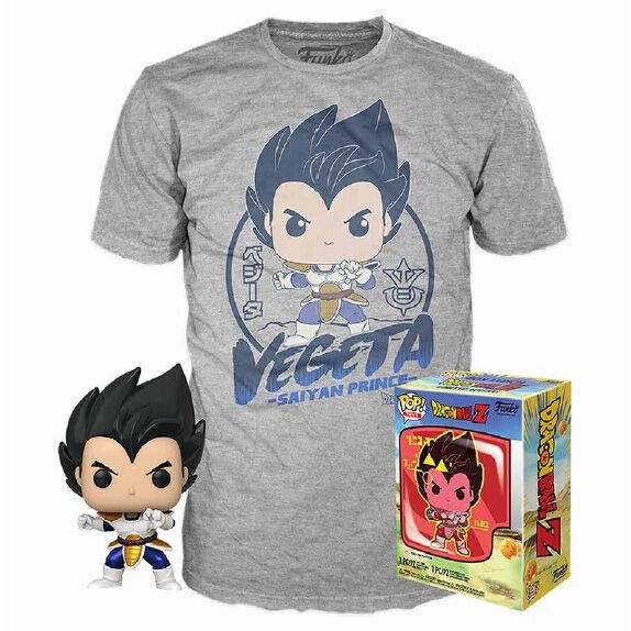 Popfigur och t-shirt, Dragon Ball Z Vegeta, samlarvaror | Hem & Hobby | Pryloteket