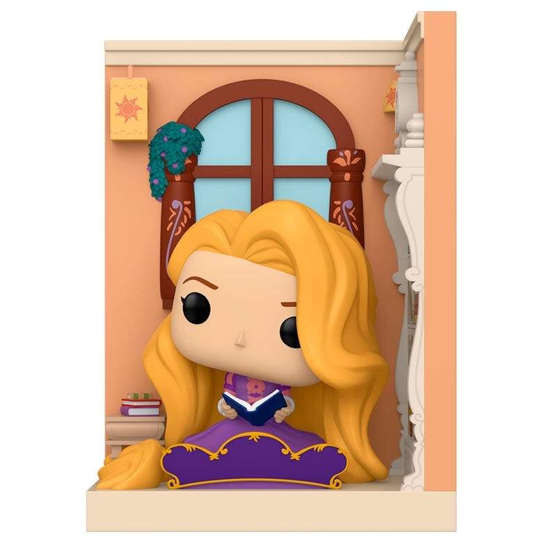 Sammenfiltret Rapunzel-dukke med tårnlegesæt, 12-tommers størrelse