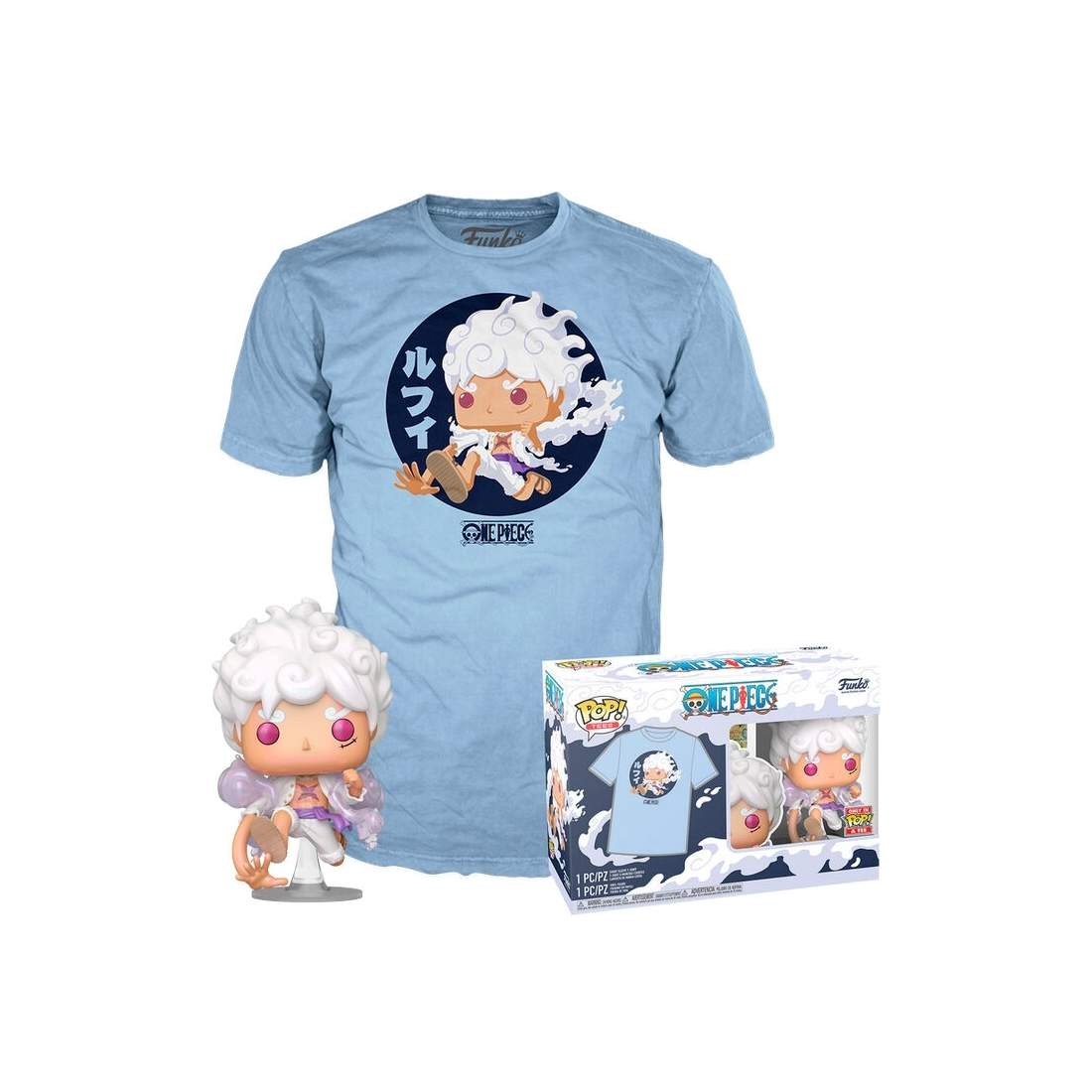 Luffy Fifth Gear Figur POP & Tee One Piece Collectible Set | Hem & Hobby | Pryloteket