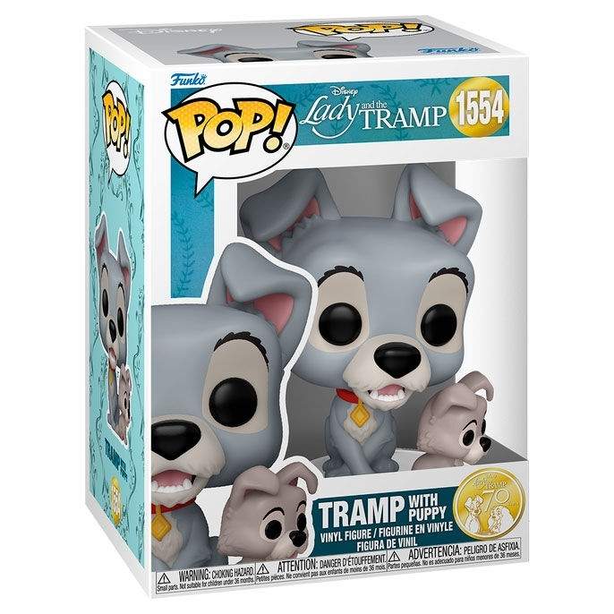 Disney Lady and the Tramp Tramp-figur med hvalpelegetøj