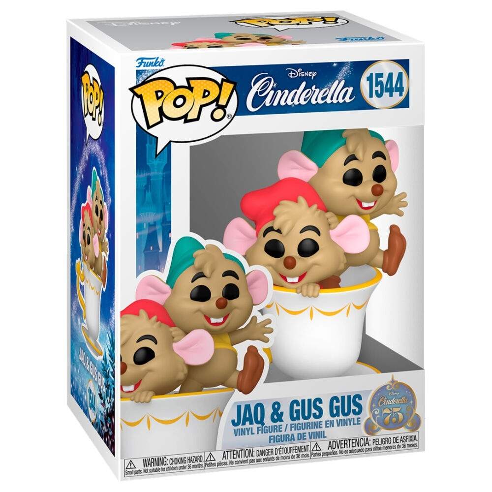 Disney Askepot Jaq & Gus Popfigurer, samleobjektsæt