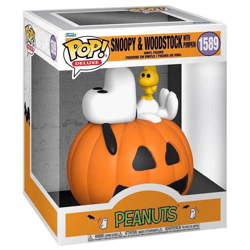 Snoopy & Woodstock Pumpkin Figuurisetti Halloween-sisustukseen