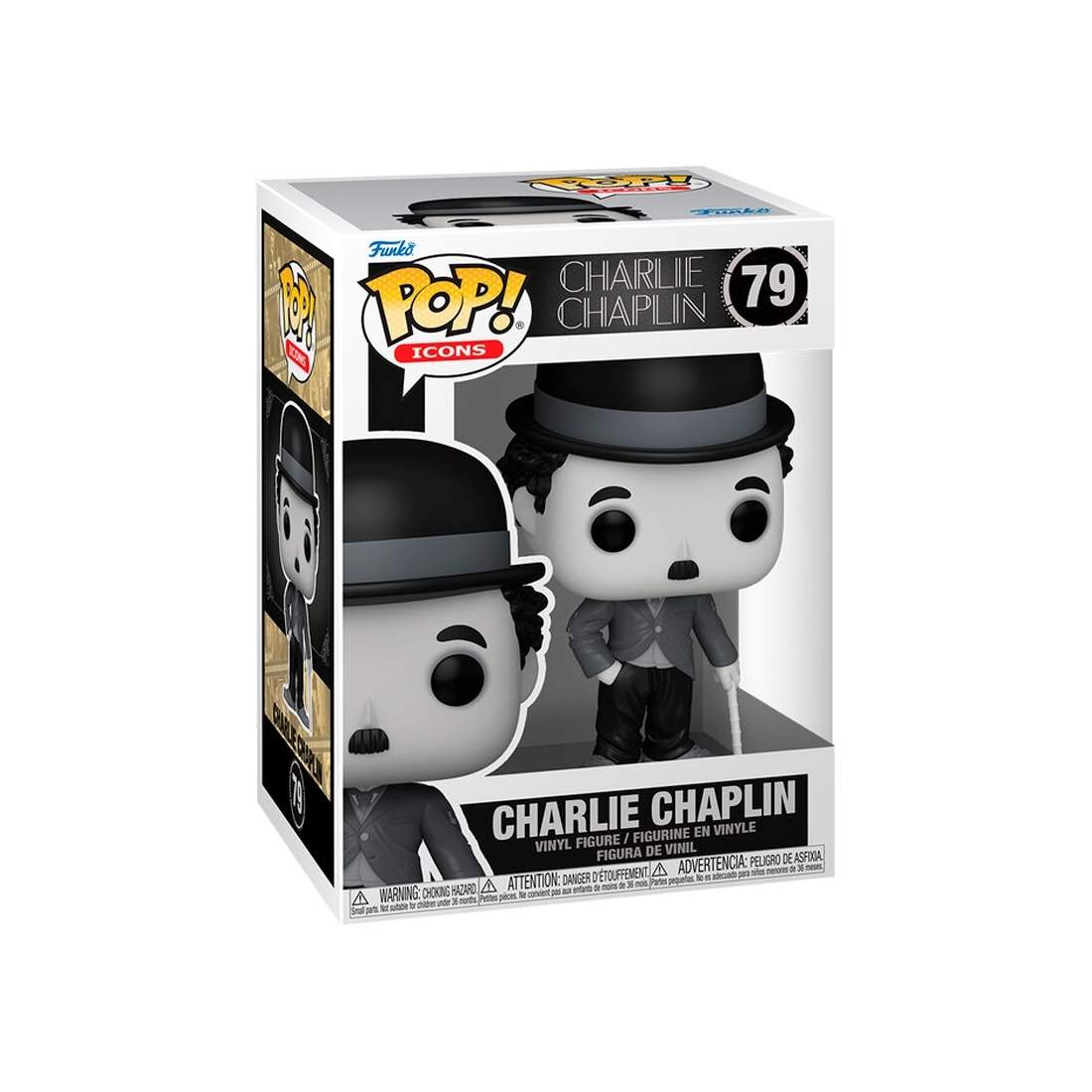 Charlie Chaplin popfigur – samlarbar vinylleksak, 4-tum | Hem & Hobby | Pryloteket