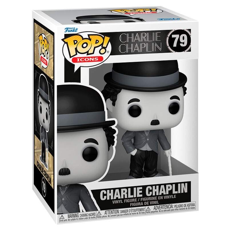 Charlie Chaplin popfigur – samlerobjekt vinyllegetøj, 4-tommer