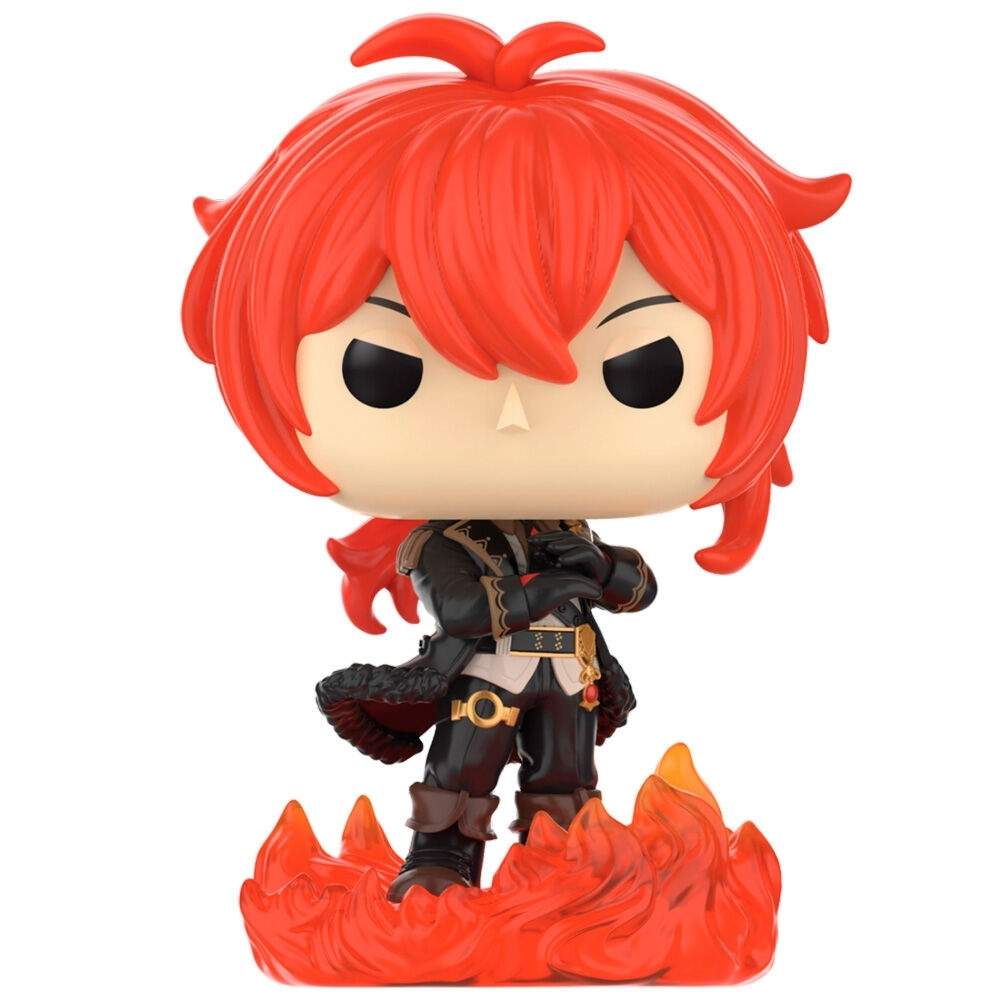 Diluc Ragnvindr POP figur - Genshin Impact Collectible Toy