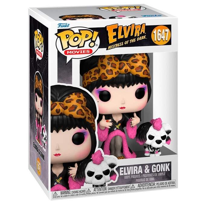 Elvira Mistress of the Dark POP-figur med Gonk-tilbehør