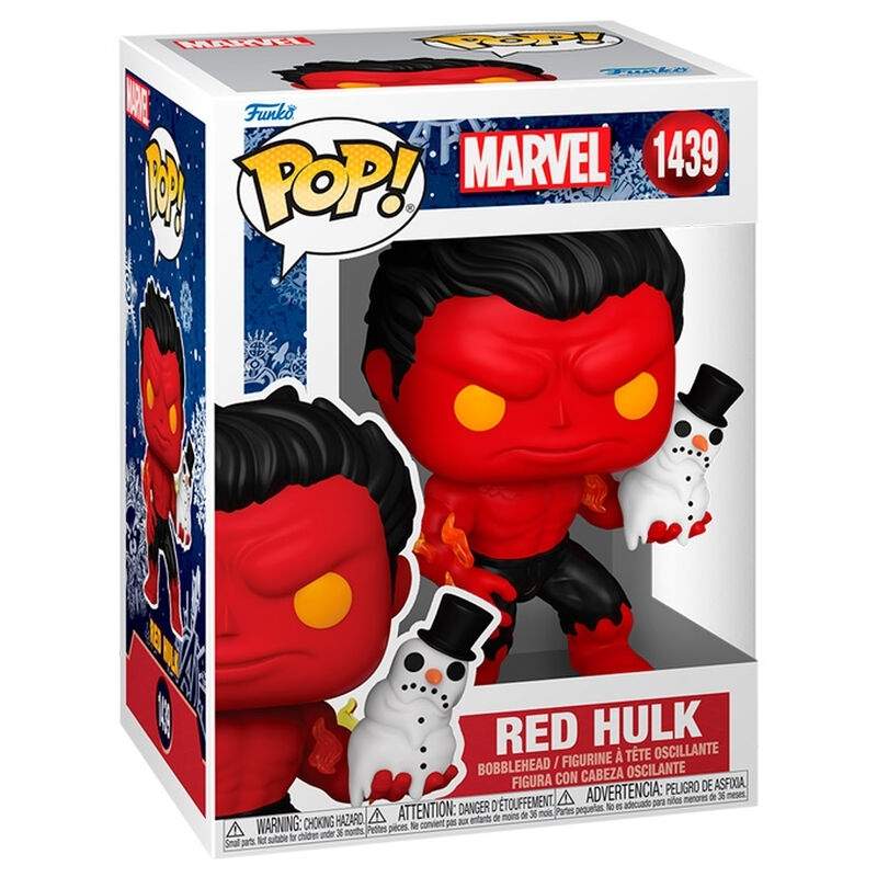 Marvel Red Hulk -toimintafiguuri lumiukkotarvikkeella