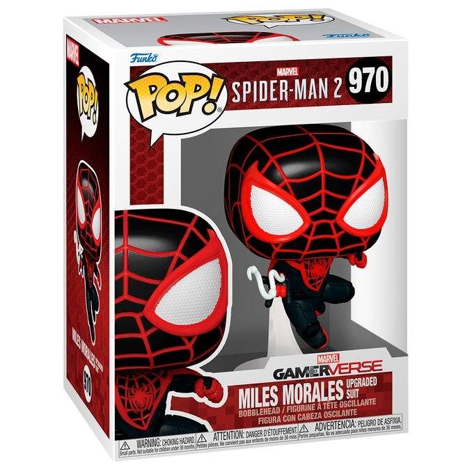 Spiderman 2 Miles Morales actionfigur, opgraderet jakkesæt