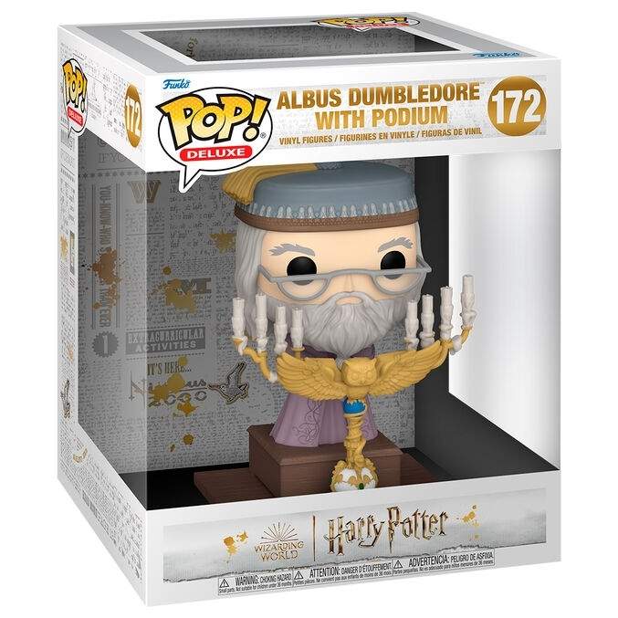 Dumbledore popfigur med podium - Harry Potter samleobjekt