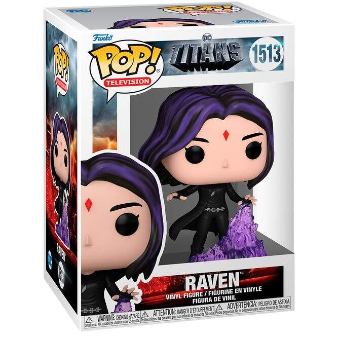 POP Titans Raven Figur – Samlerobjekt actionlegetøj, 4-tommers størrelse