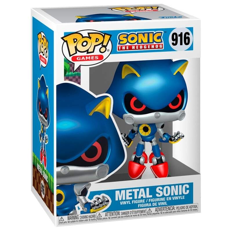 Sonic the Hedgehog Metal Sonic Action Figur, 6-tommer samleobjekt
