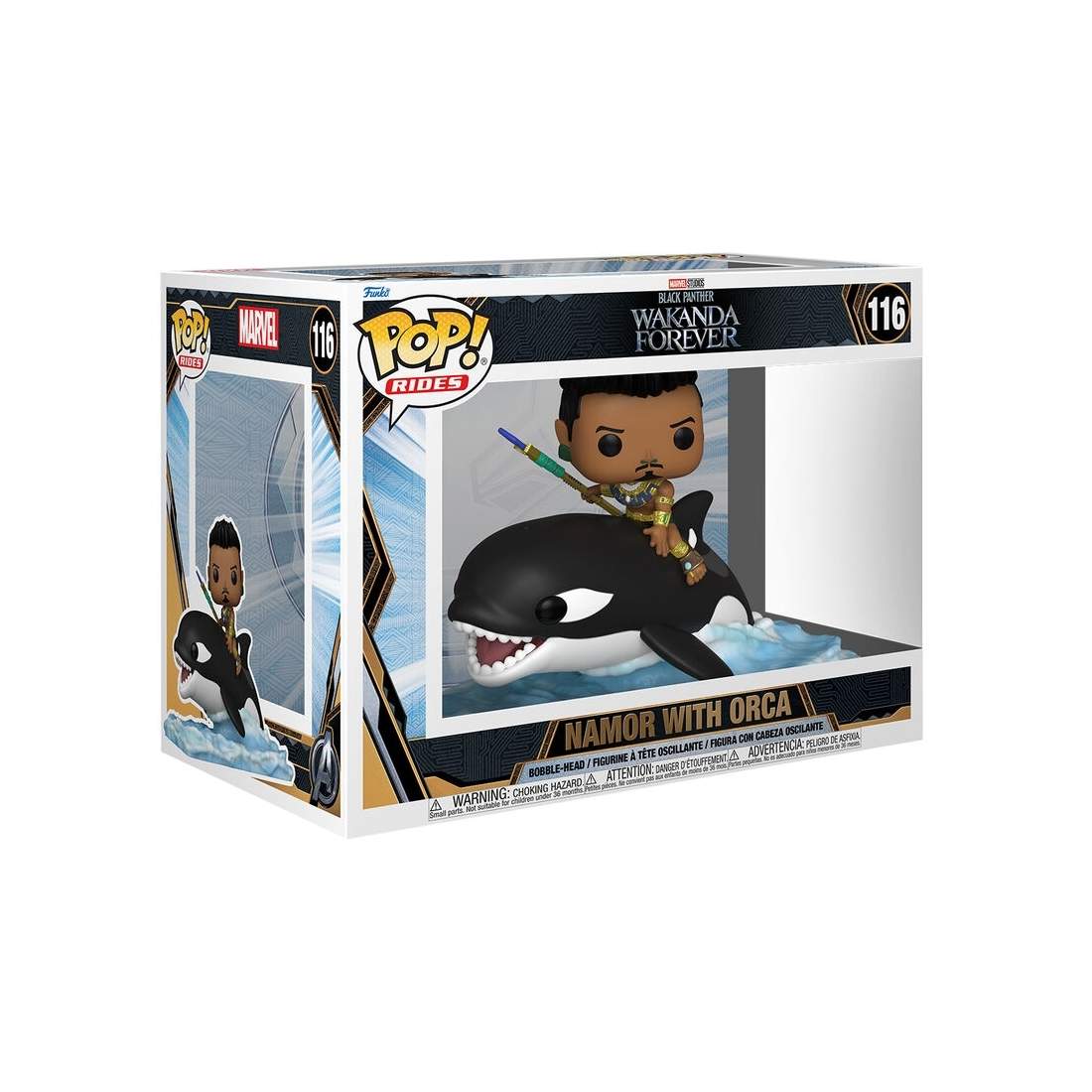 Black Panther Actionfigur med Orca från Wakanda Forever | Hem & Hobby | Pryloteket