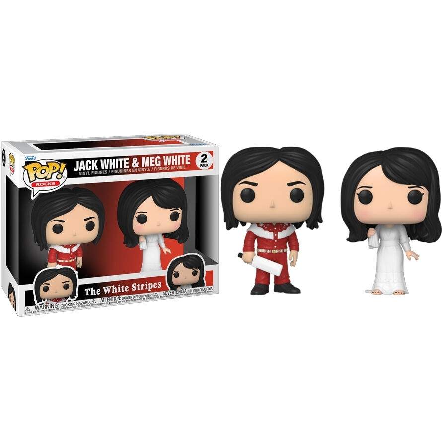 The White Stripes Pop Pack: Jack White & Meg White Figurer