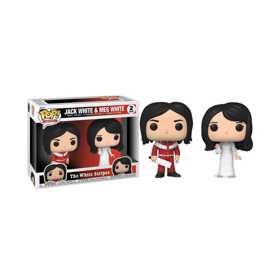 The White Stripes Pop Pack: Jack White & Meg White Figures | Hem & Hobby | Pryloteket