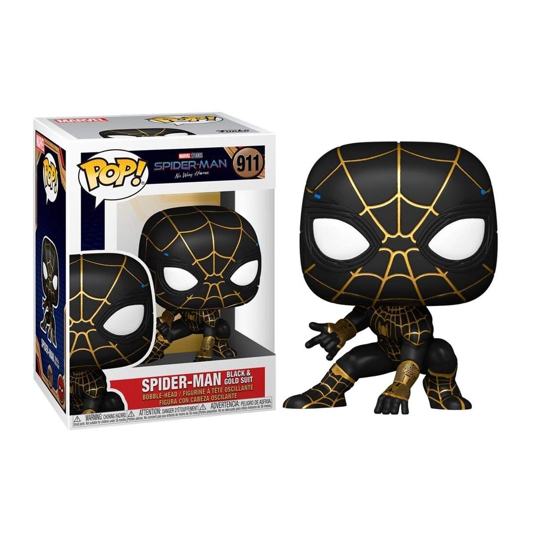 Spiderman Black & Gold Suit Figur från No Way Home | Hem & Hobby | Pryloteket