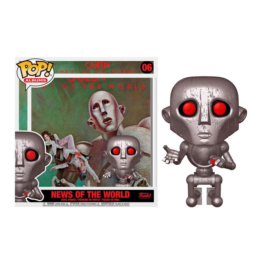 Queen News of the World Vinylfigur med albumfodral | Hem & Hobby | Pryloteket