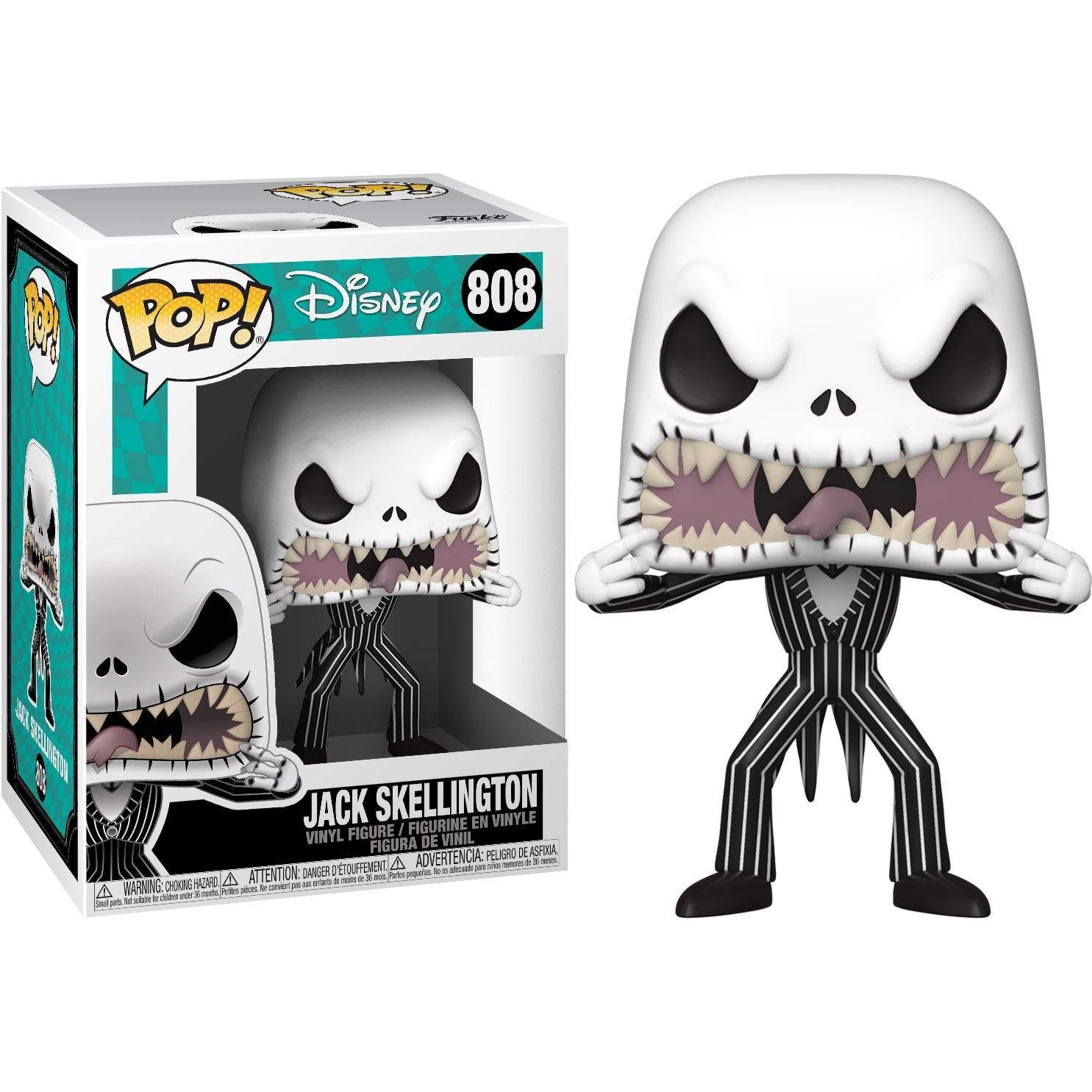 Disney Nightmare Before Christmas Jack Skellington Skræmmende ansigtsfigur