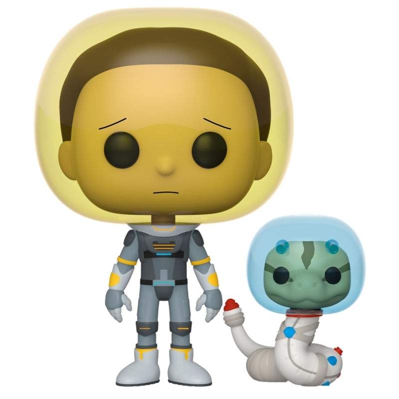 Rick & Morty Morty rumdragtsfigur med slangetilbehør