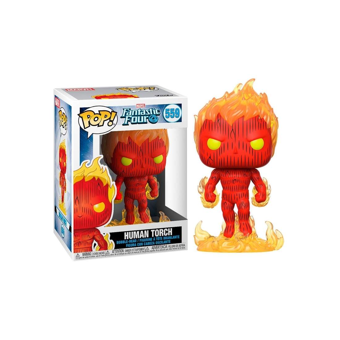 Marvel Fantastic Four Human Torch Action Figur, 6-tums | Hem & Hobby | Pryloteket