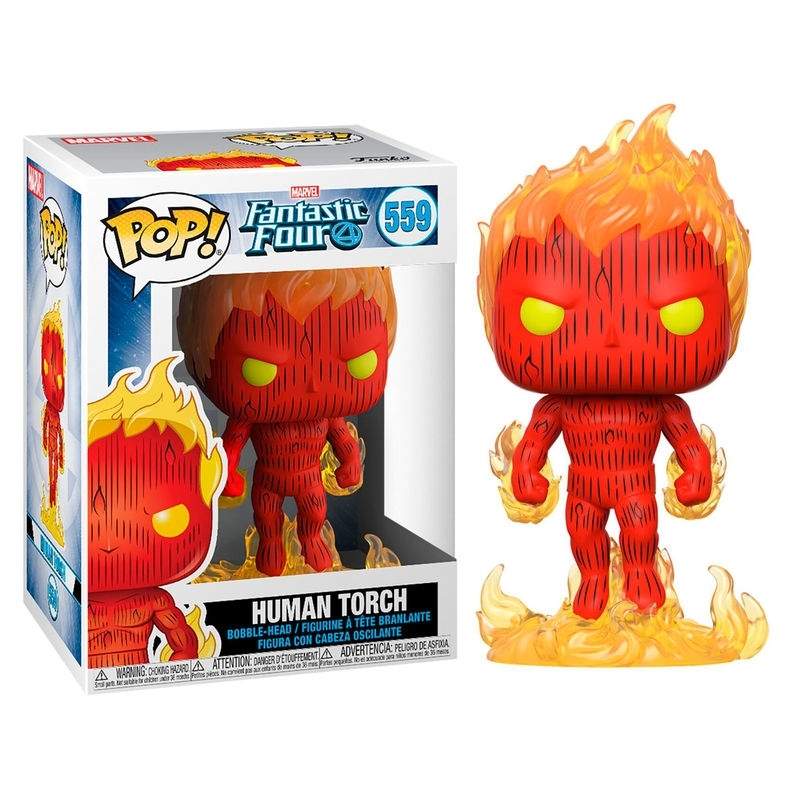 Marvel Fantastic Four Human Torch Action Figuuri, 6 tuumaa