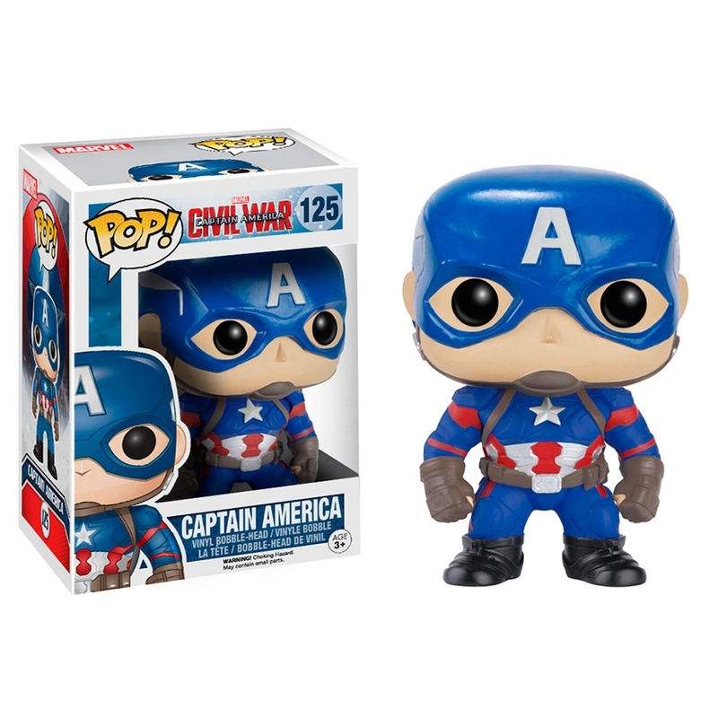 Civil War Captain America POP-figur – samlerobjekt vinyllegetøj
