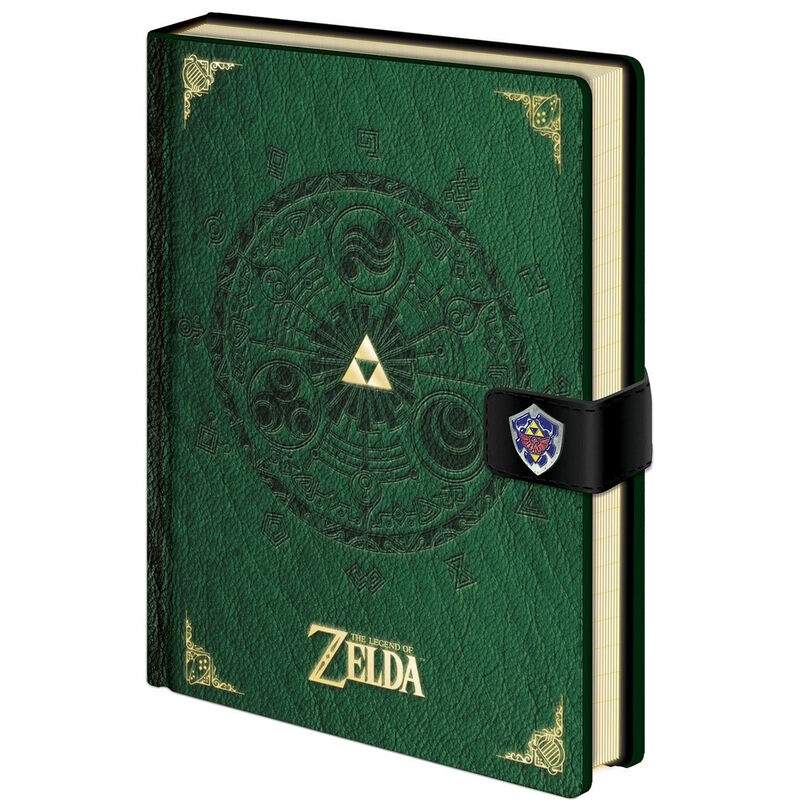 Zelda Triforce A5 Notebook, premiumkvalitet, perfekt för spelare | Hem & Hobby | Pryloteket